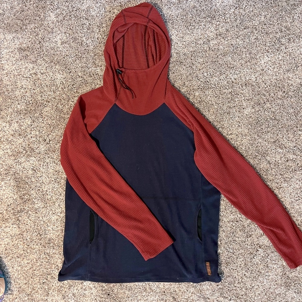 Melanzana from Leadville,CO Men’s Size Large Microgrid hoodie